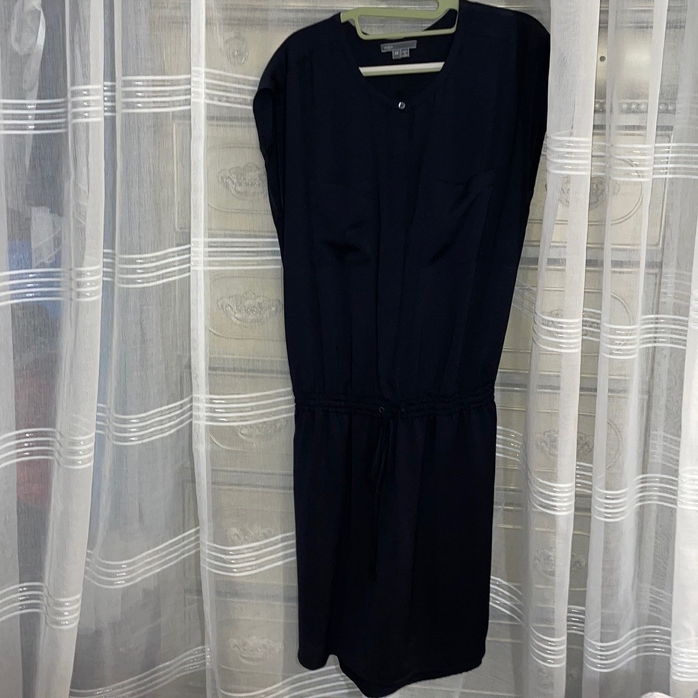 NWOT Vince silk cap sleeve drop sleeve dress